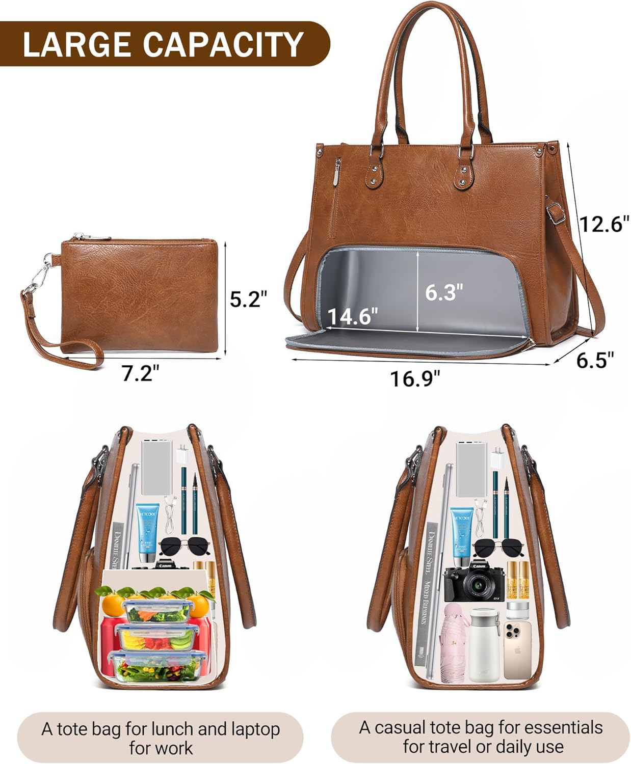 Laptop Accessories Box - 2 in 1 Laptop Tote Bag