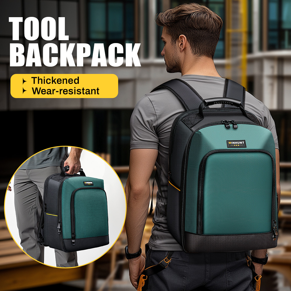 Laptop Accessories Box - Tool Backpack, Multi-Pocket Electrician's Tool Bag