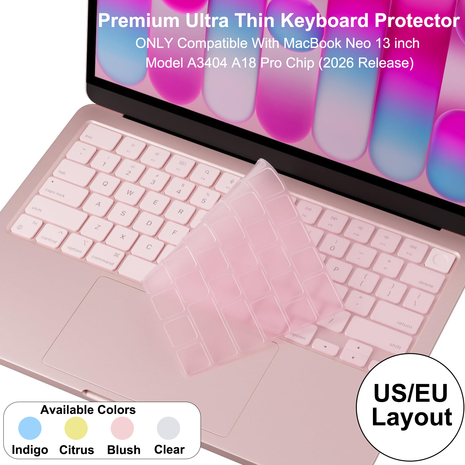 Mac Laptop Accessories - Premium Ultra Thin Keyboard Protector For