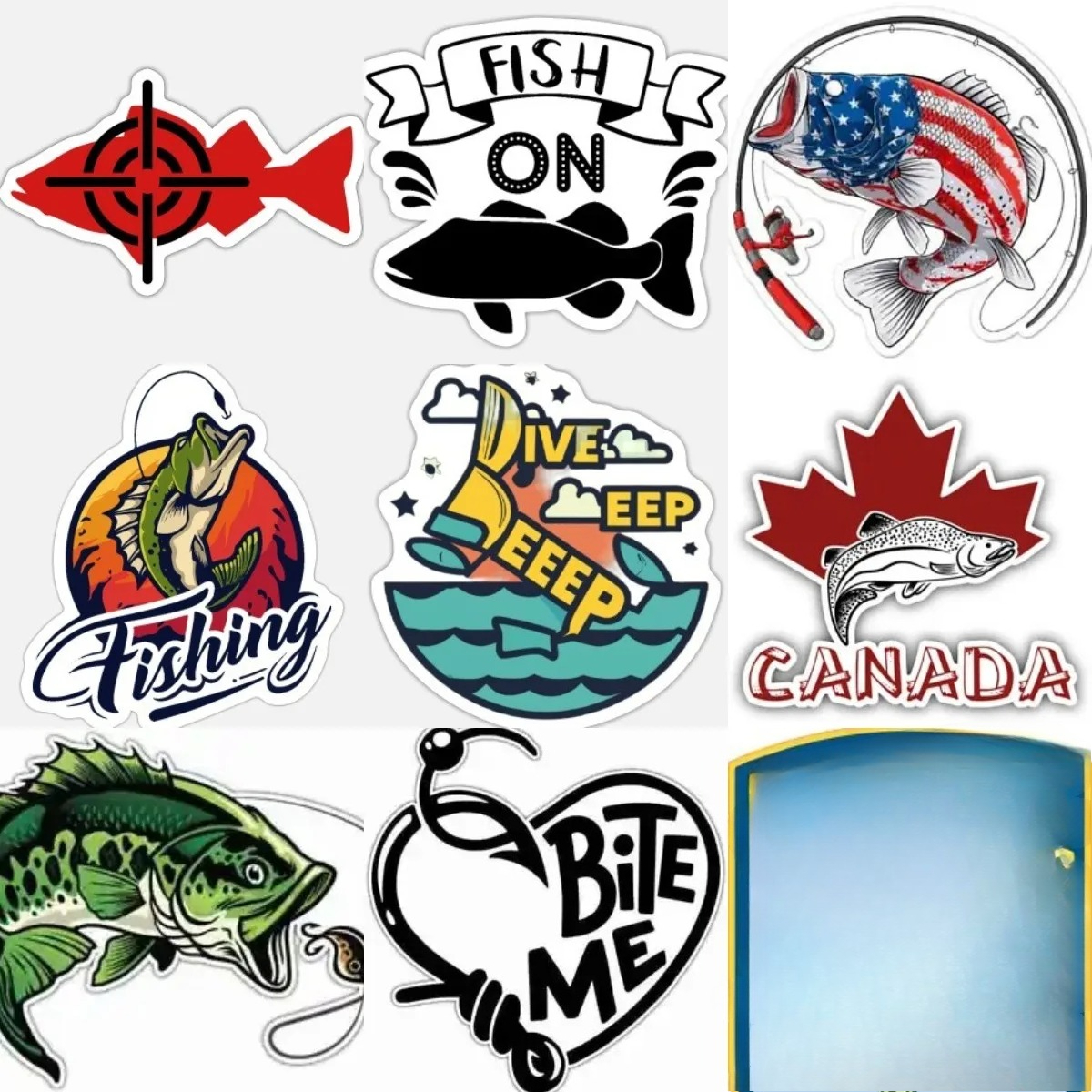 Laptop Accessories Box - Perch Fishing Stickers Window Vinyl Laptop