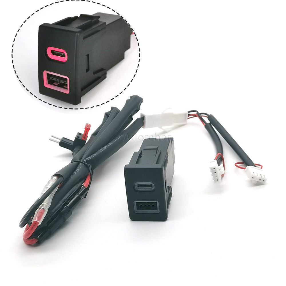 Red LED Car Fast Charger Socke – Usb C Power Adapter Bewertung und Preis