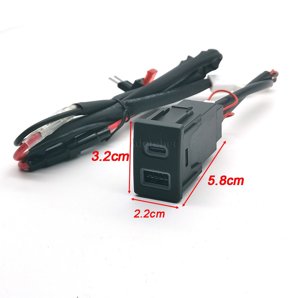 Red LED Car Fast Charger Socke – Usb C Power Adapter Bewertung und Preis