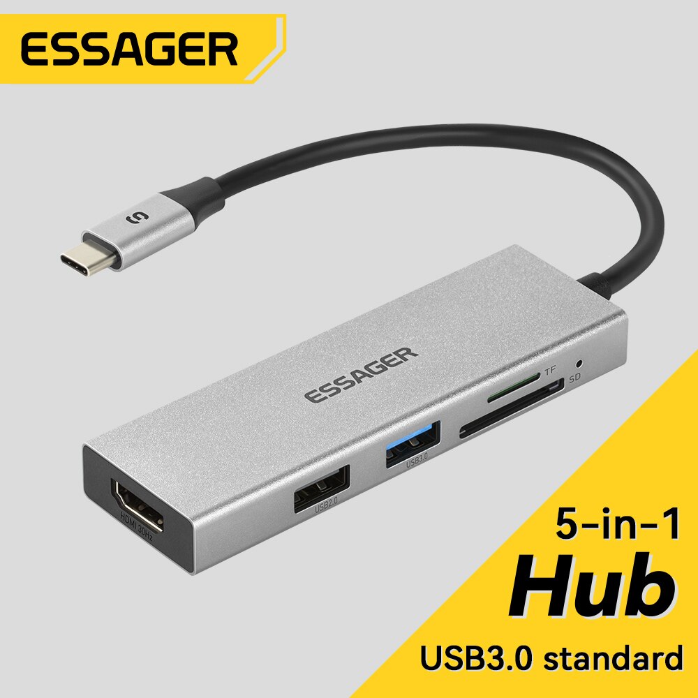 Essager 5 in 1 USB C HUB HDMI- – Usb C Docking Hub Bewertung und Preis
