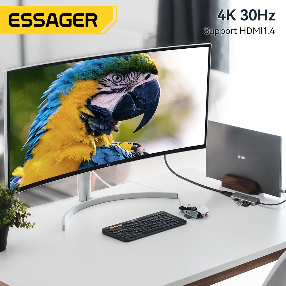 Essager 5 in 1 USB C HUB HDMI- – Usb C Docking Hub Bewertung und Preis