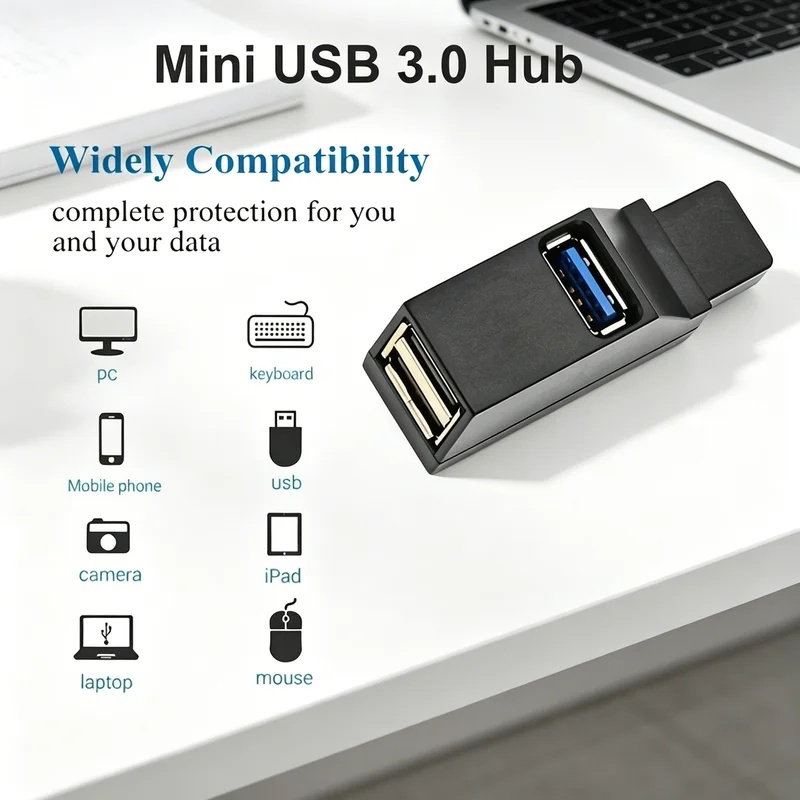 USB 3.0 2.0 Rotatable 3 Ports  – Laptop Accessories Hub Bewertung und Preis