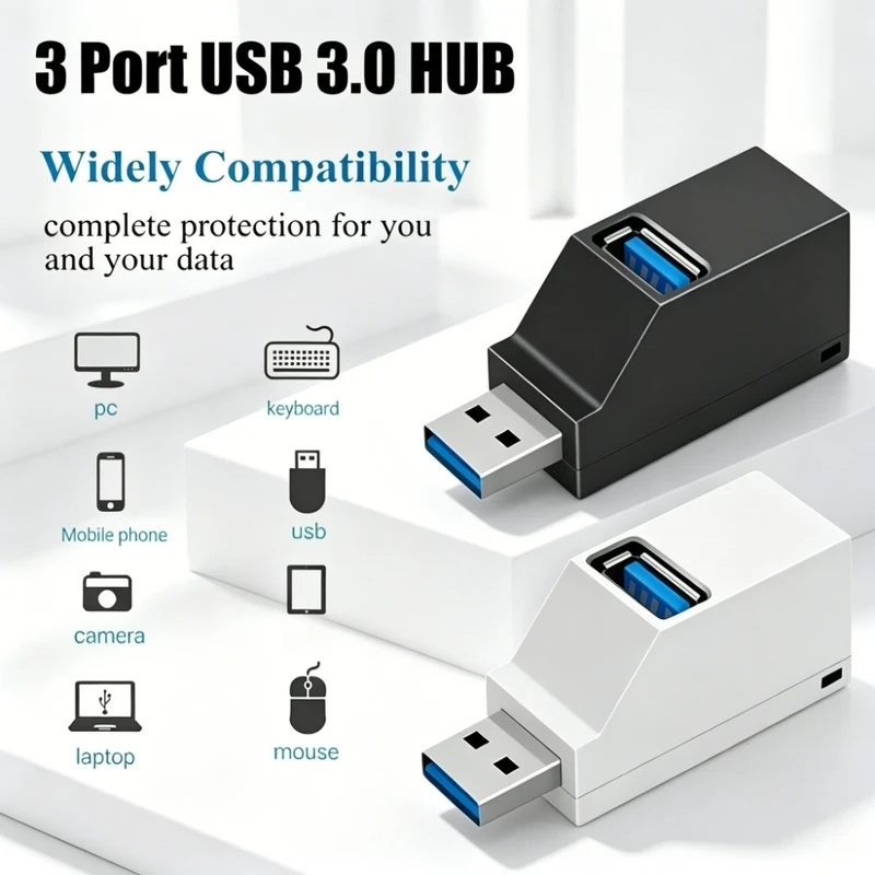 USB 3.0 2.0 Rotatable 3 Ports  – Laptop Accessories Hub Bewertung und Preis