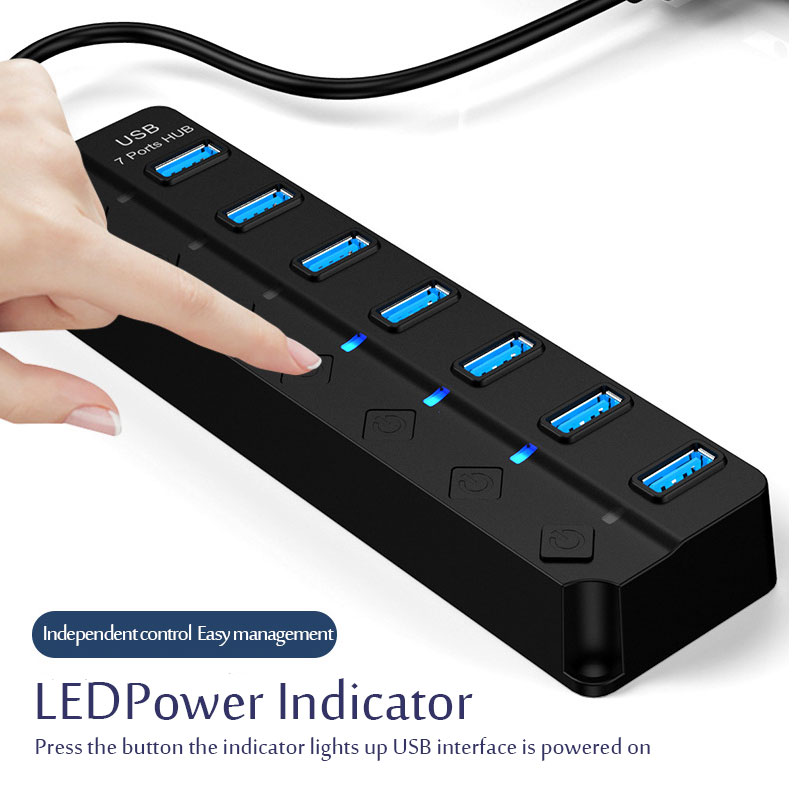 7 In 1 USB 3.0 Hub Multi USB S – Laptop Accessories Hub Bewertung und Preis
