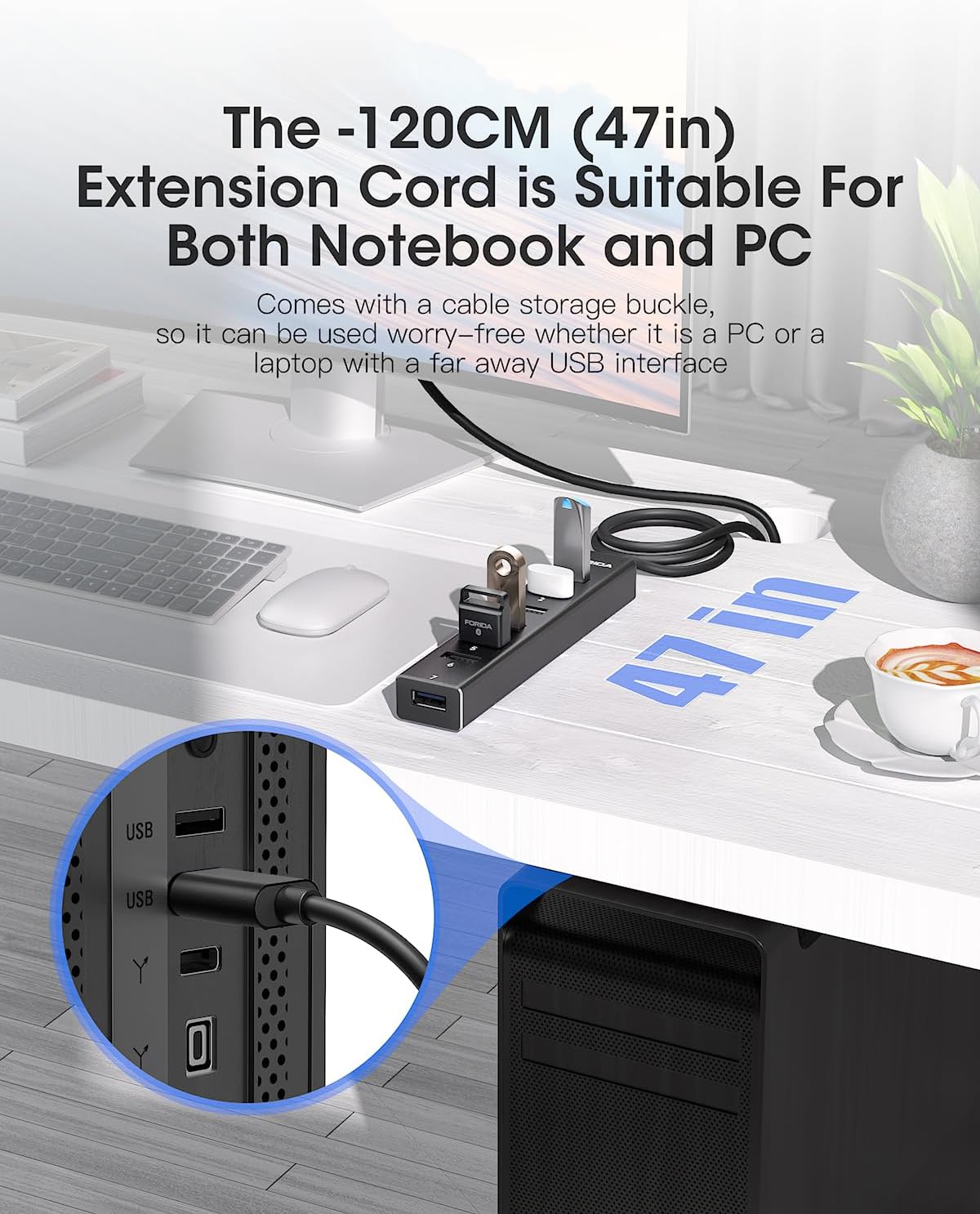 FORIDA Aluminum 7 Ports 5Gbps  – Laptop Accessories Hub Bewertung und Preis
