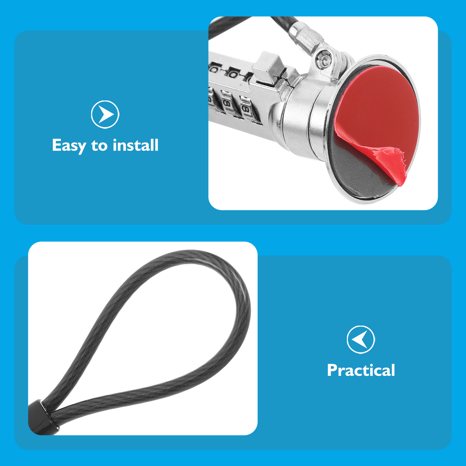 1Set Laptop Lock Combination 4 – Laptop Lock Cable Bewertung und Preis