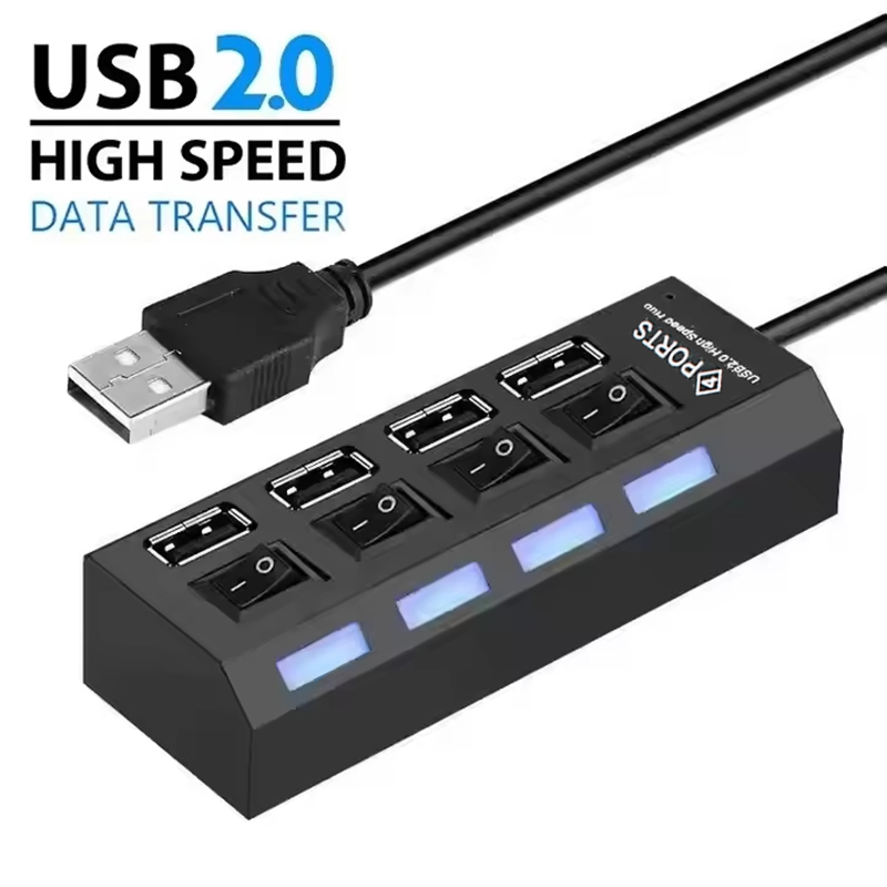 4-Ports USB 2.0 Hub Extension  – Laptop Accessories Hub Bewertung und Preis