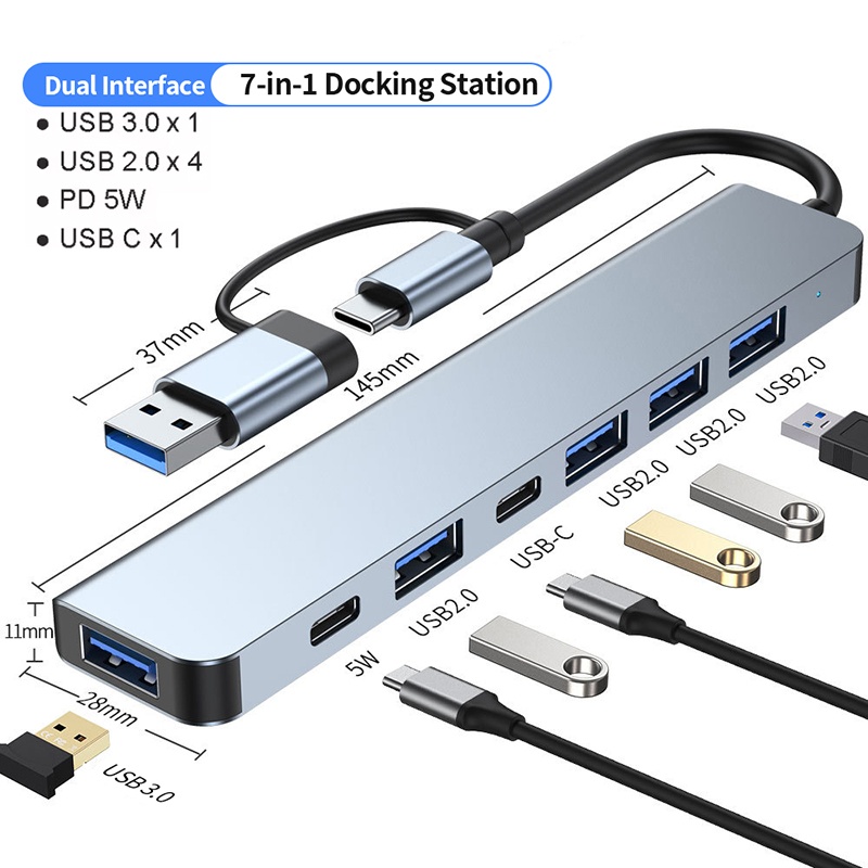 7 In 1 USB C Extender Adapter  – Laptop Accessories Hub Bewertung und Preis