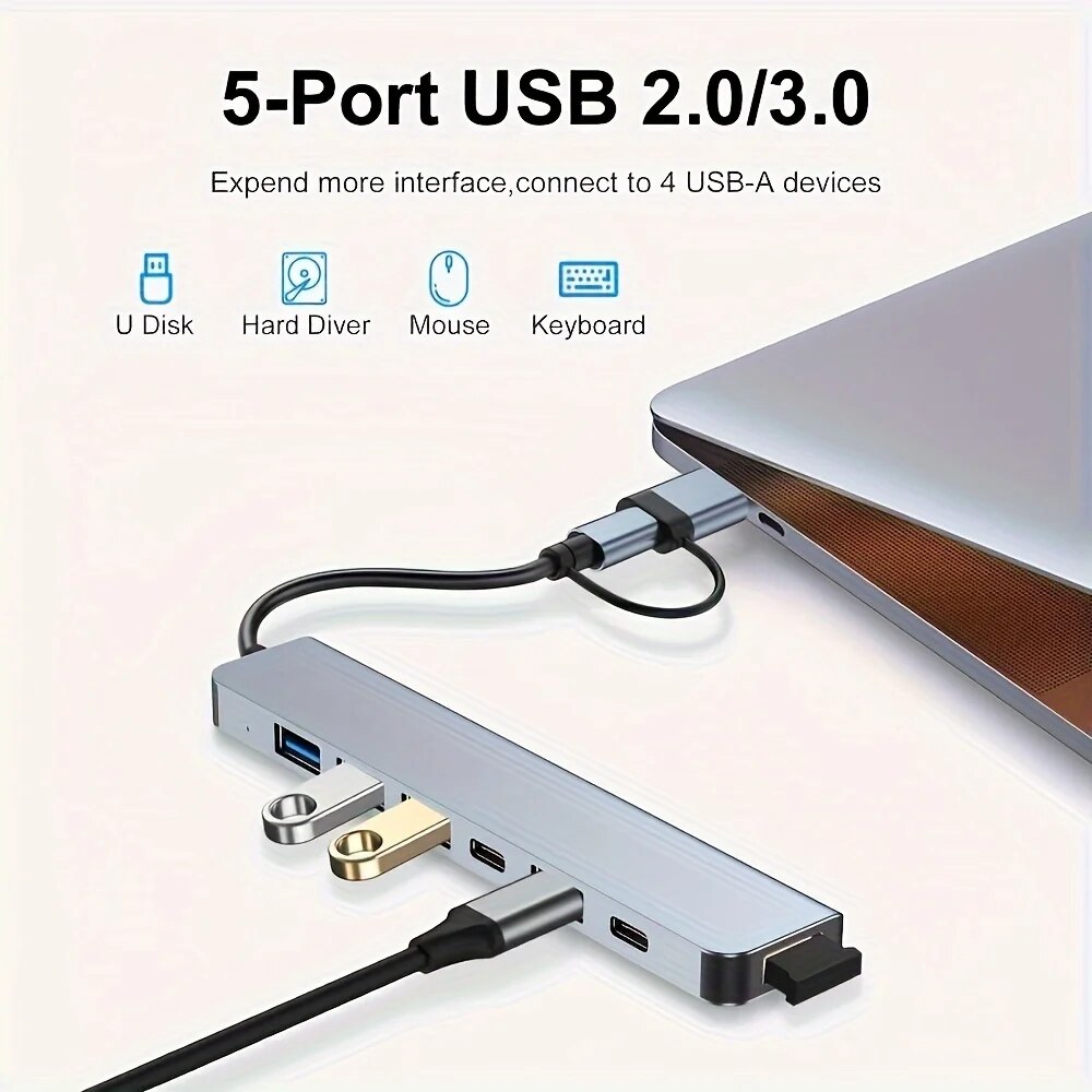 7 In 1 USB C Extender Adapter  – Laptop Accessories Hub Bewertung und Preis