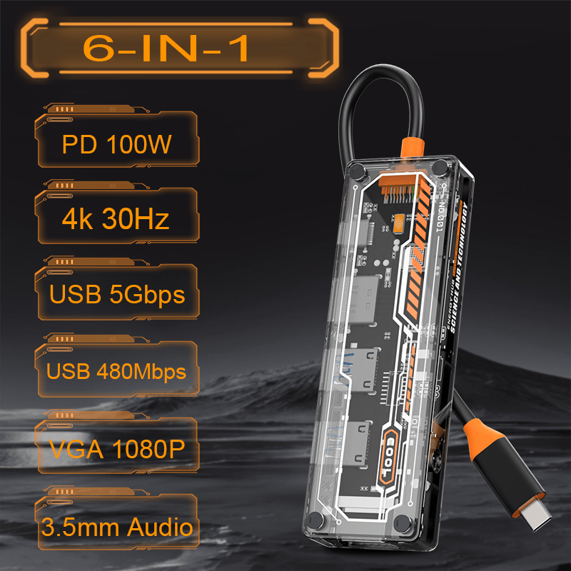6-in-1 USB C Hub for MacBook P – Usb C Docking Hub Bewertung und Preis