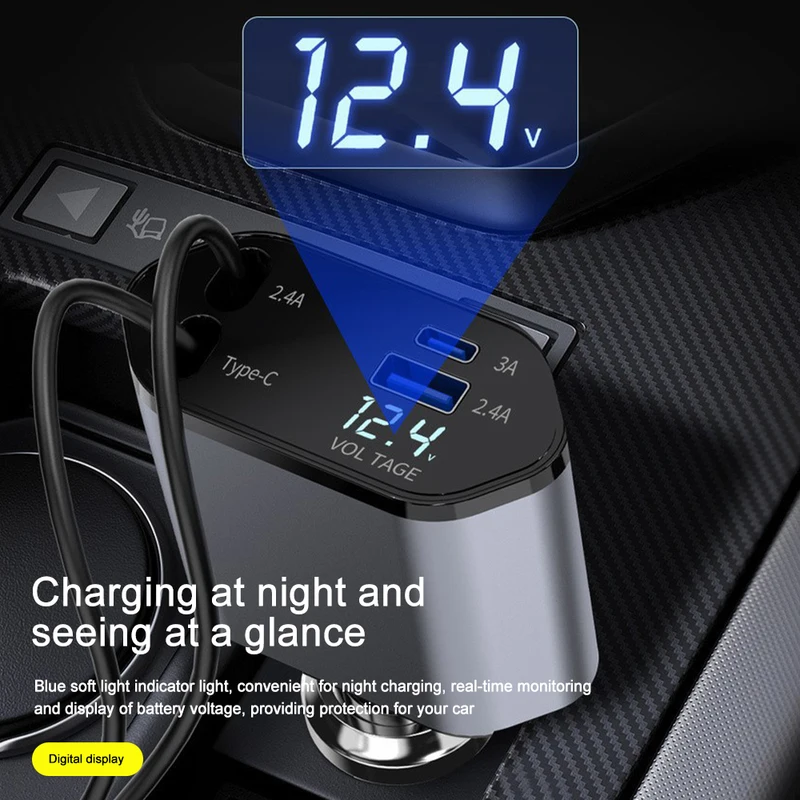 120W 4 in 1 retractable car ch – Usb C Power Adapter Bewertung und Preis