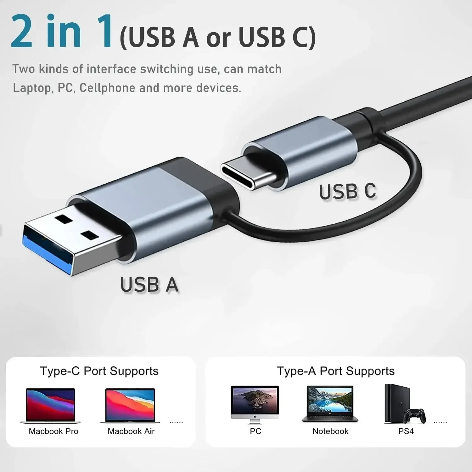 8 In 2 USB-C Hub With 3.0 SD/T – Laptop Accessories Hub Bewertung und Preis