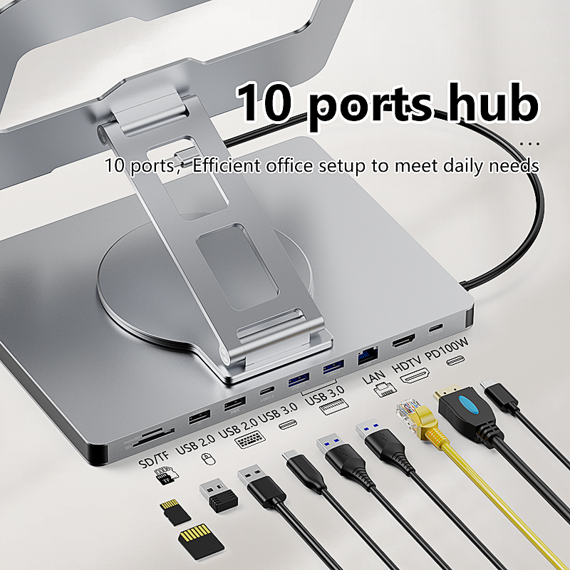 10 In 1 USB C Hub USB Hub 10 P – Usb C Docking Hub Bewertung und Preis