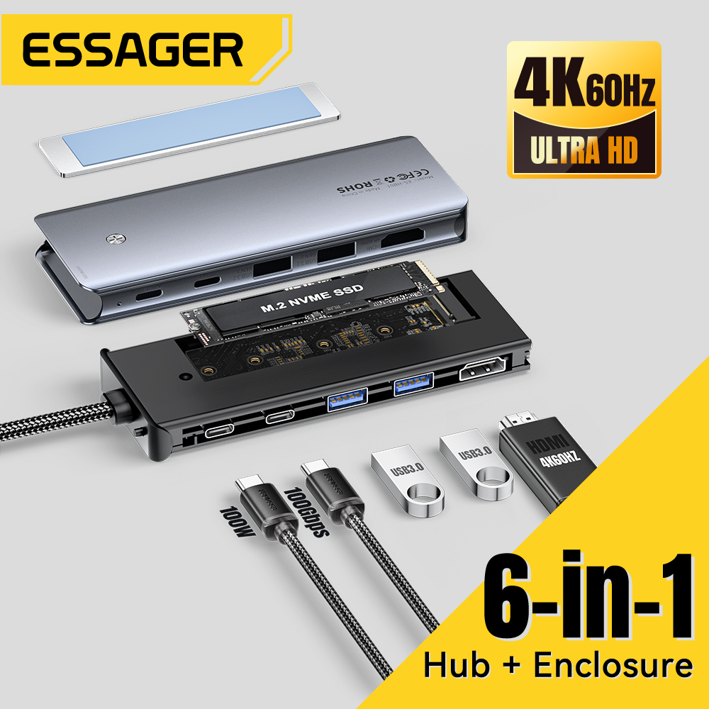Essager USB C Hub With M.2 SSD – Usb C Docking Hub Bewertung und Preis