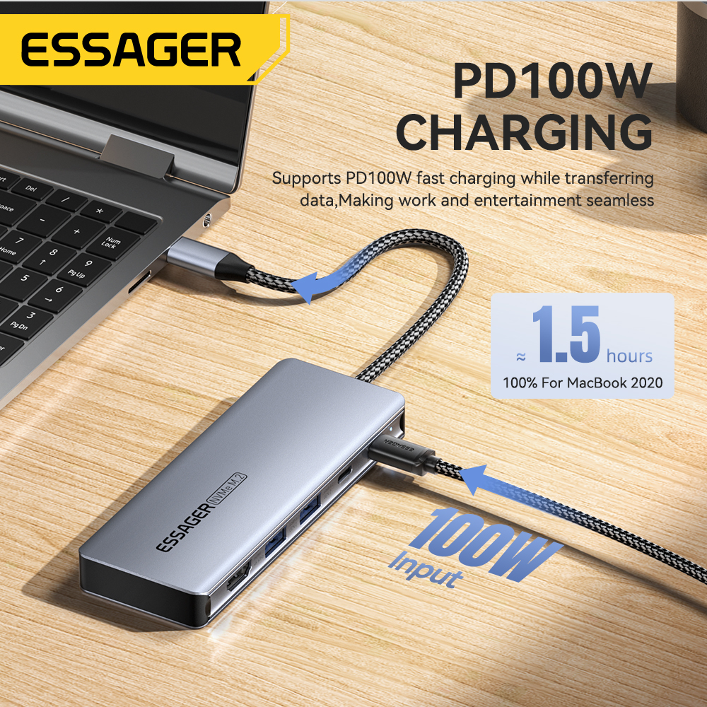 Essager USB C Hub With M.2 SSD – Usb C Docking Hub Bewertung und Preis