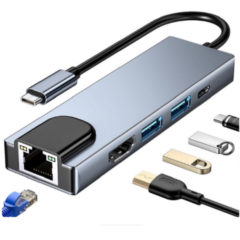 Type-C 5-in-1 Multifunctional  – Laptop Accessories Hub Bewertung und Preis
