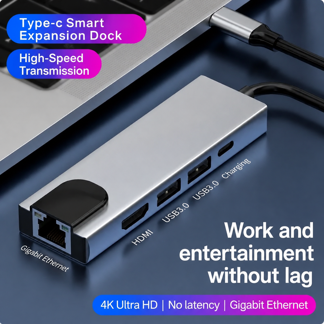 Type-C 5-in-1 Multifunctional  – Laptop Accessories Hub Bewertung und Preis