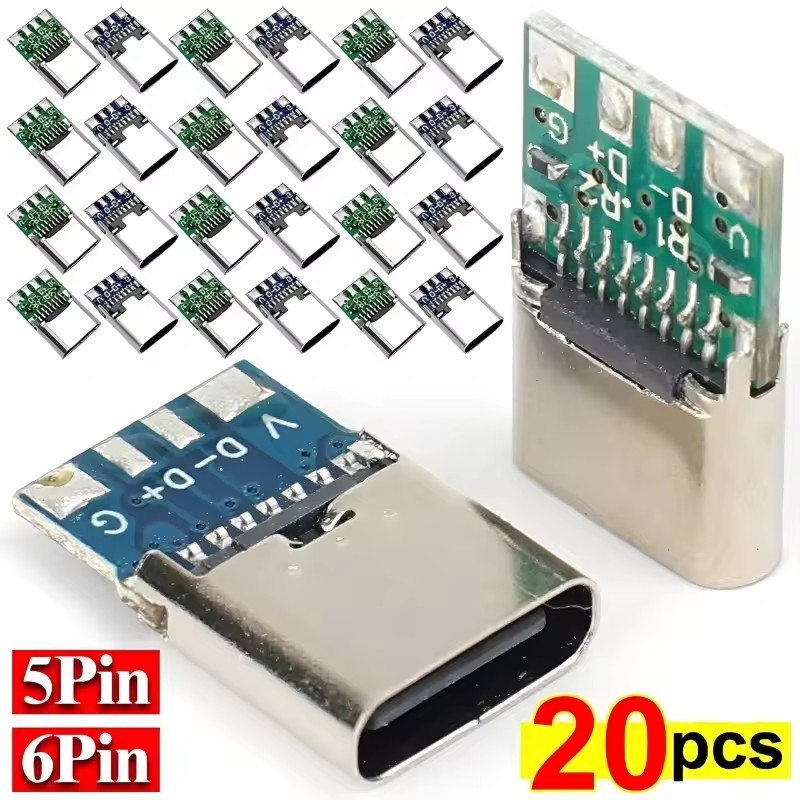USB Type C Connectors 5 Pin/6  – Usb C Power Adapter Bewertung und Preis