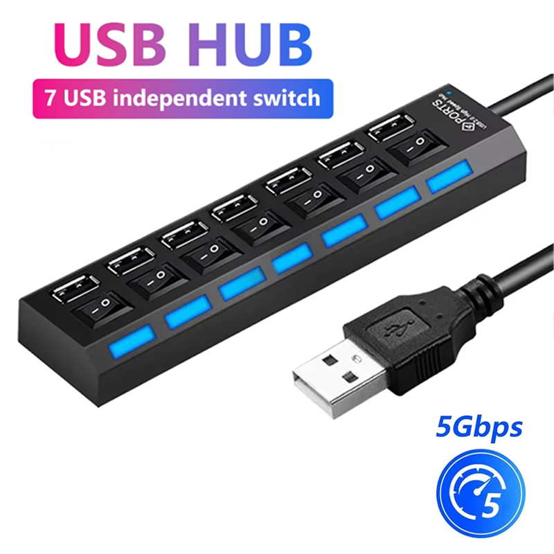 7 Port USB 2.0 Hub Splitter Fo – Laptop Accessories For Office Bewertung und Preis
