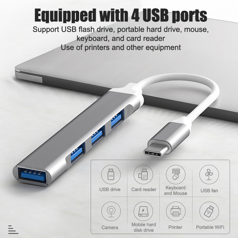 Mini 4-Port USB Type C Hub Ada – Laptop Accessories Hub Bewertung und Preis