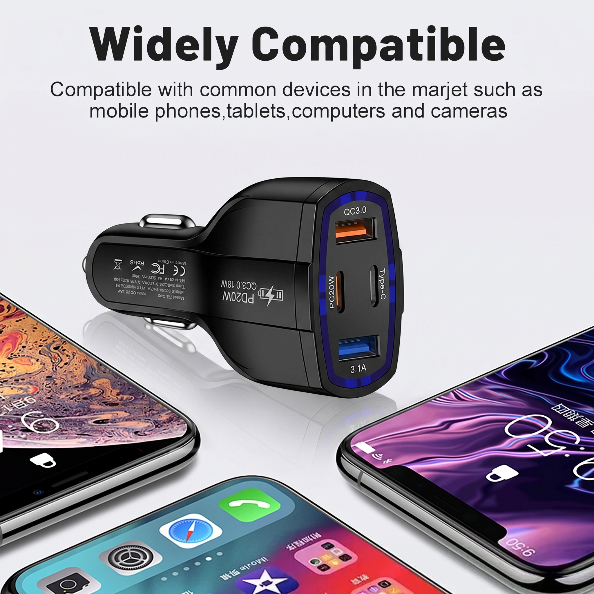 Multi Port 63W Car Charger Fas – Usb C Power Adapter Bewertung und Preis