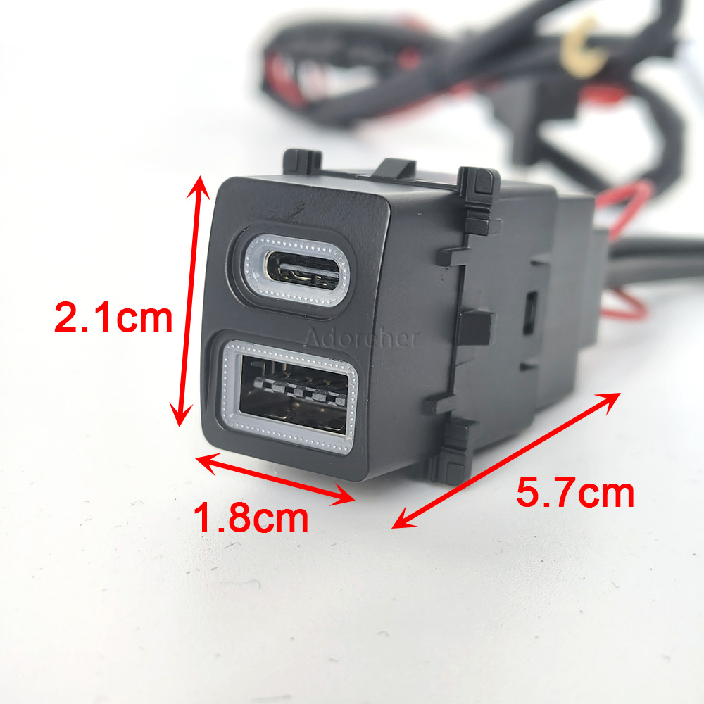 Modified Car USB QC3.0 Type-C  – Usb C Power Adapter Bewertung und Preis